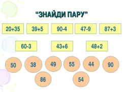 Письмове додавання та віднімання двоцифрових чисел - презентація з  математики